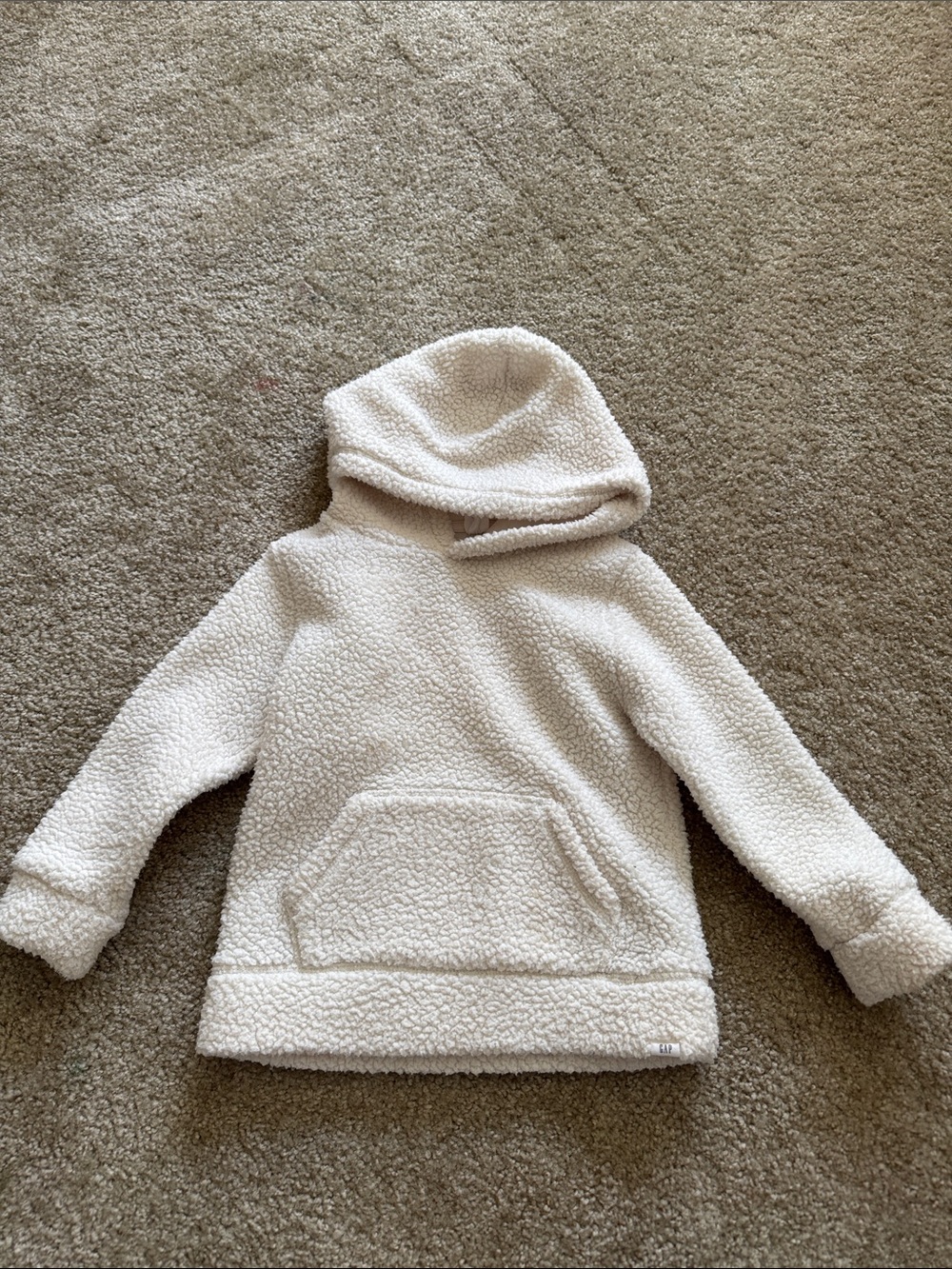 GAP Kids Plush Sherpa Hoodie - Cream
